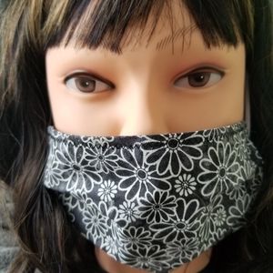 "Flowers VIIII" style Face Mask  - Adult Size